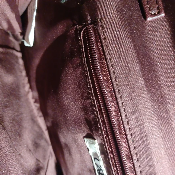 Very rare Burgundy Cato two way 2way bag clutch gold hardware chain handle - Picture 15 of 16